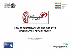 How to screen patients and book baseline v2