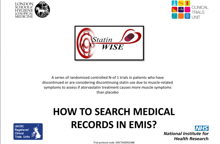 How to search medical records in EMIS