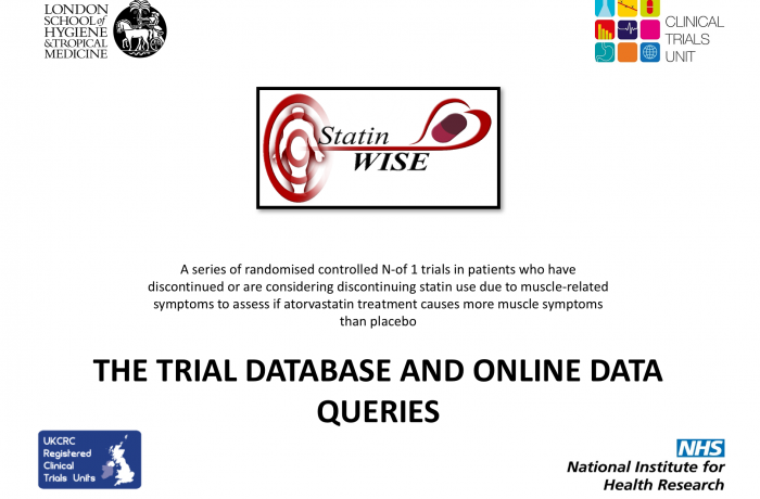 The trial database and online data queries