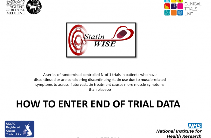 How to enter End of Trial data